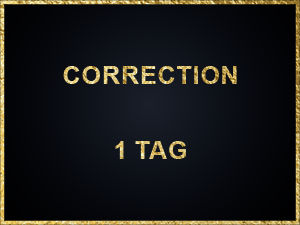 Correction